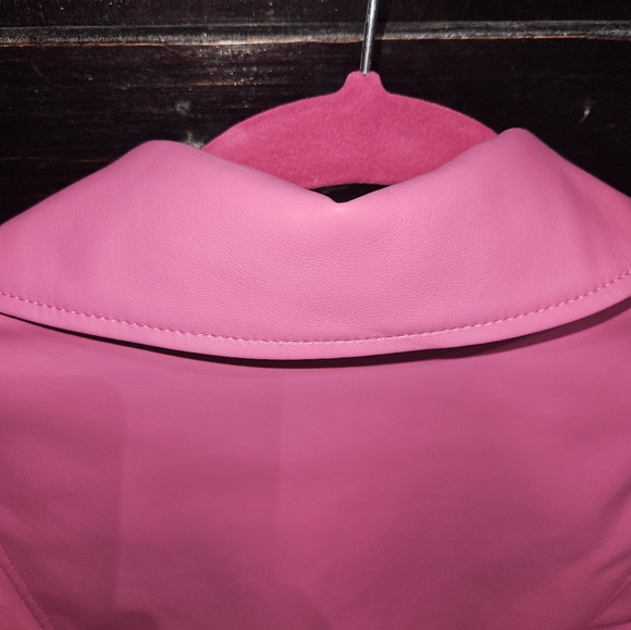 Torrid Faux Leather Pink Jacket - Picture 2 of 13